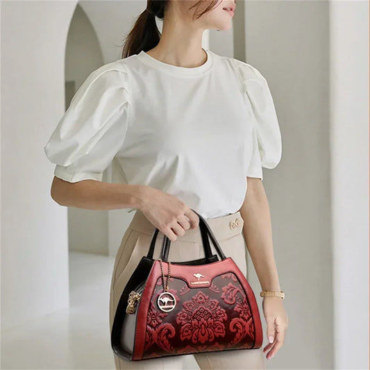 Iconic Grained Leather Crossbody Bag