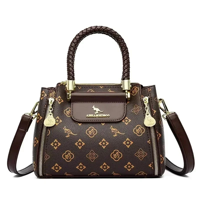 Iconic Grained Leather Crossbody Bag