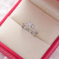Sakura Flower Crystal Open Ring