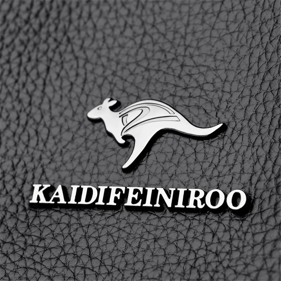Masterpiece Grained Leather Messenger Bag