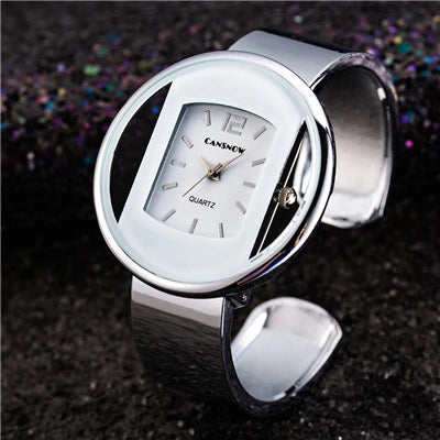 Gilded Bangle Bracelet Luxury Watch