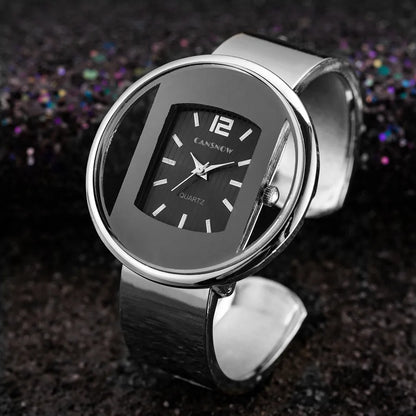 Gilded Bangle Bracelet Luxury Watch