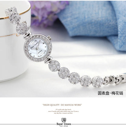 Fine Shell Rhinestone Bracelet Watch
