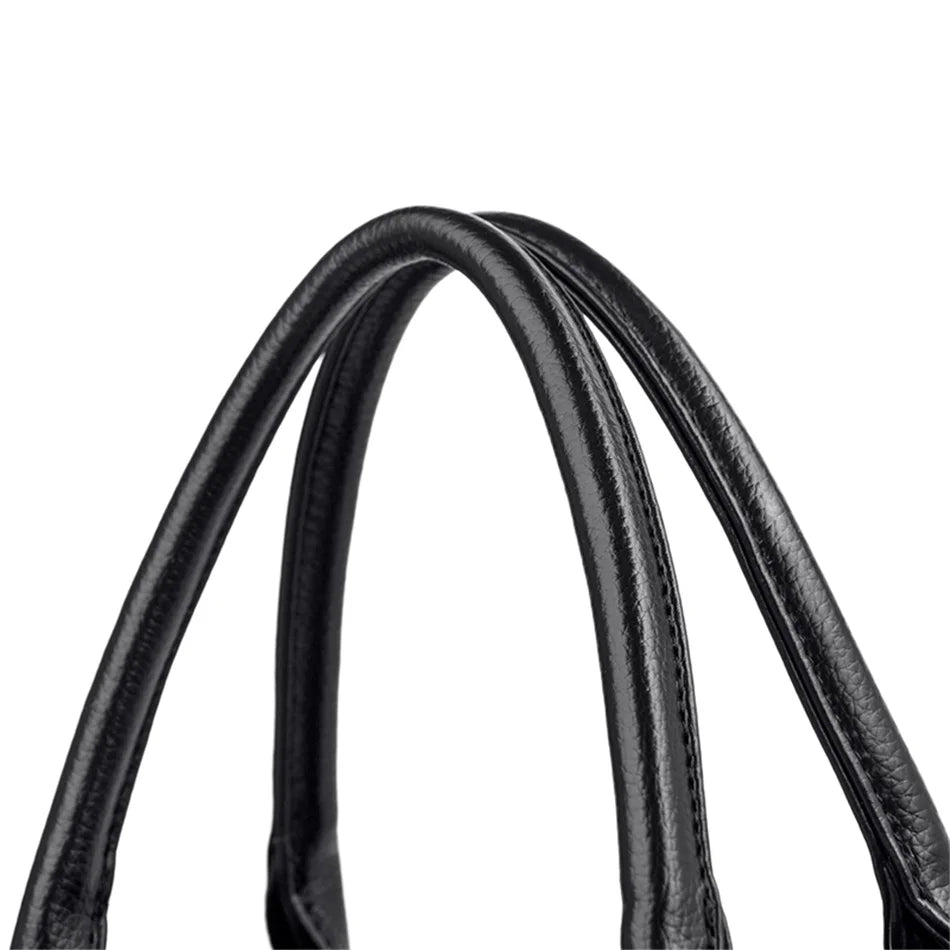 Masterpiece Grained Leather Messenger Bag