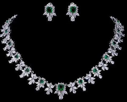 Square CZ Bridal Wedding Choker