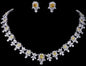 Square CZ Bridal Wedding Choker