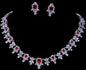 Square CZ Bridal Wedding Choker