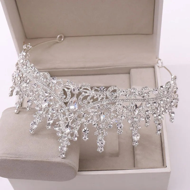 Dubai Royal Crystal Tiara Set