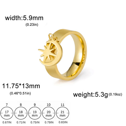 Minimalist Floral Stainless Steel Ring