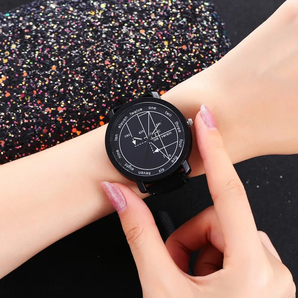 Creative Mathematical Formula Quartz Dial