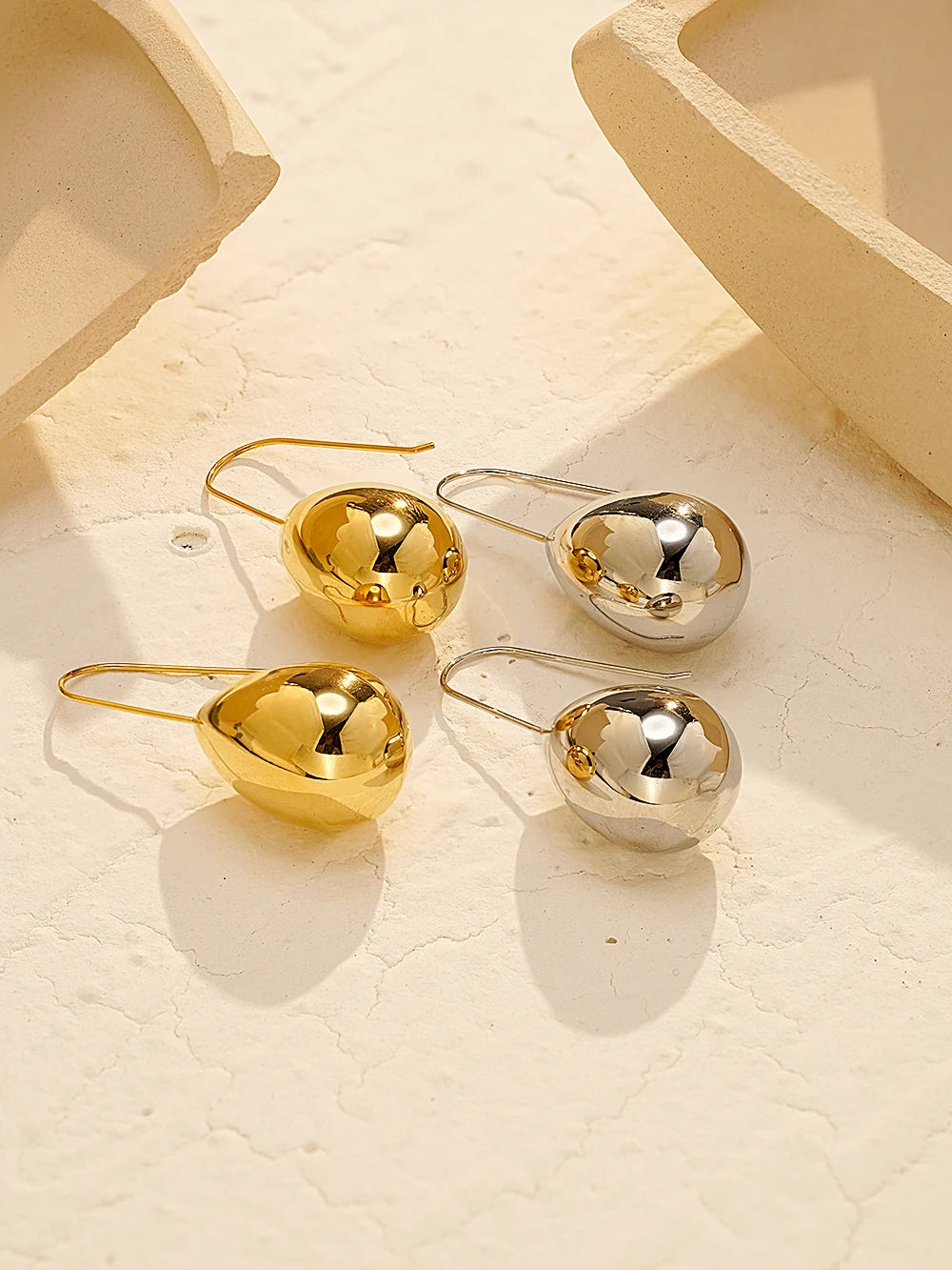 Hollow Rain Drop Delicate Earrings