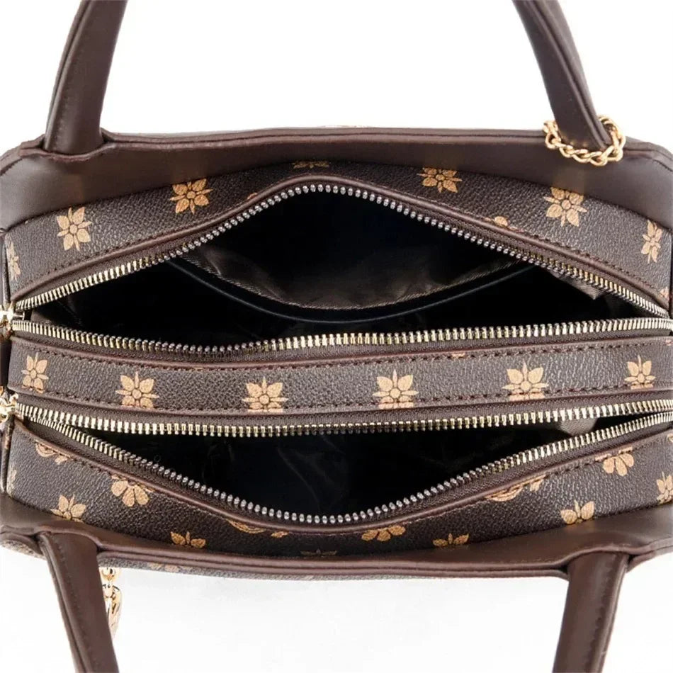 Iconic Grained Leather Crossbody Bag