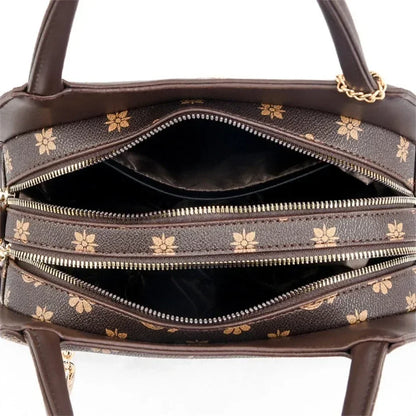 Iconic Grained Leather Crossbody Bag