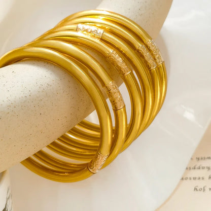 Silicone Soft Gilded Party Bangles