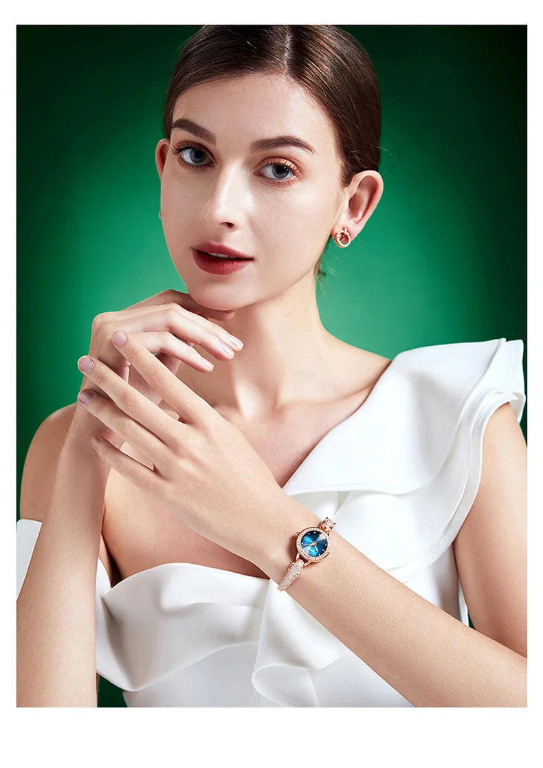 Leopard Inlaid Diamond Jewelry Watch