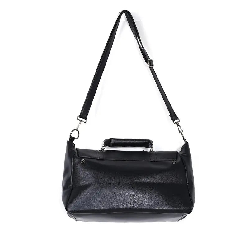 Noir Punk Skull Motif Tote