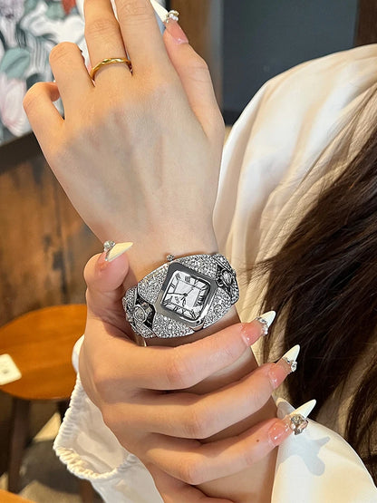 Roman Numeral Full Diamond Watch