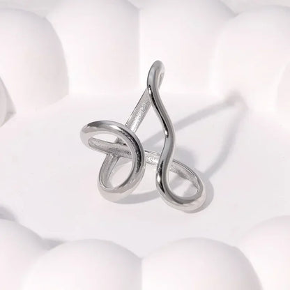 Irregular Wave Gilded Statement Ring