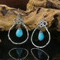 Bohemian Turquoise Water Drop Earrings