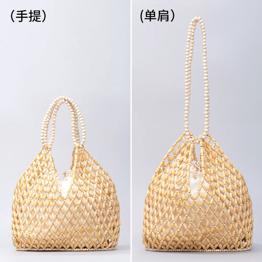 Retro Summer Handwoven Bucket Bag