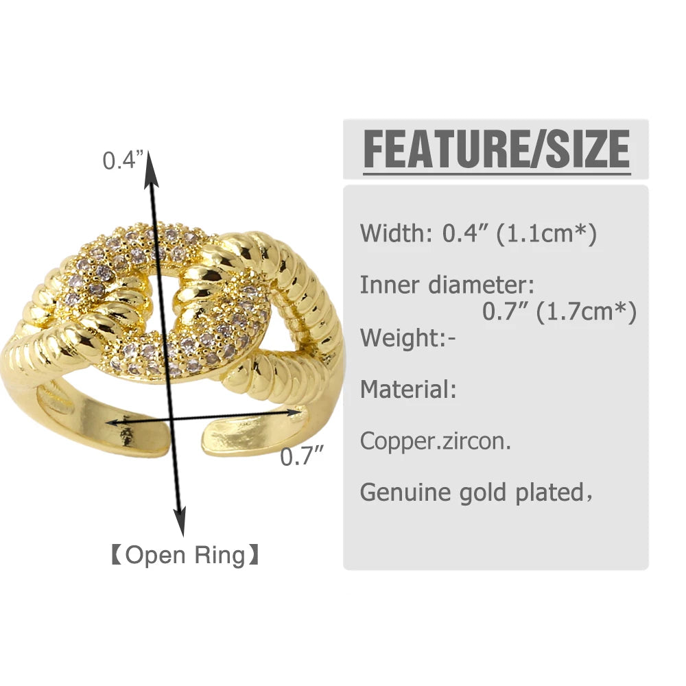 Twisted Leaf Gilded Statement Ring