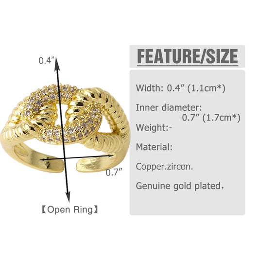 Twisted Leaf Gilded Statement Ring