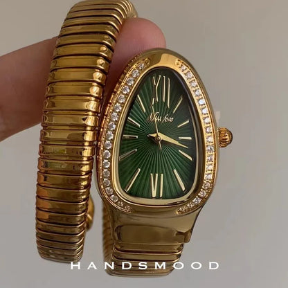 Serpentine Motif Light Luxury Watch