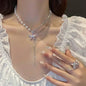 Pearl Tassel Snake Bone Necklace