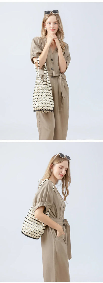 Woven Bead Hollow Artisan Bucket