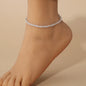 Copper Inlaid Diamond Foot Anklet