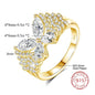 Butterfly Diamond 18k Gold Ring