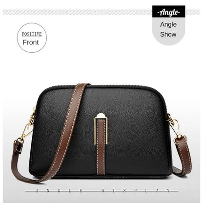 Designer Flap Cowhide Messenger Bag