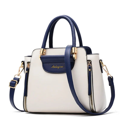 European Color-Block Office Wallet Bag