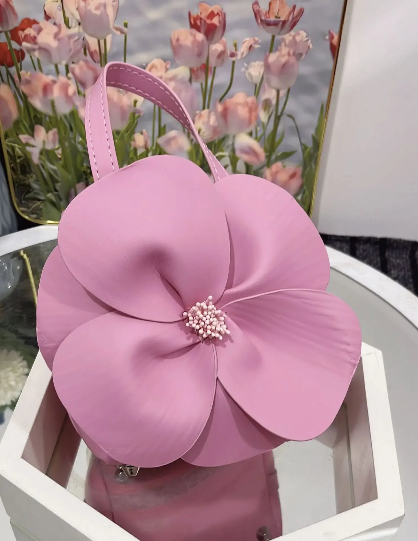 3D Flora Evening Bridal Clutch