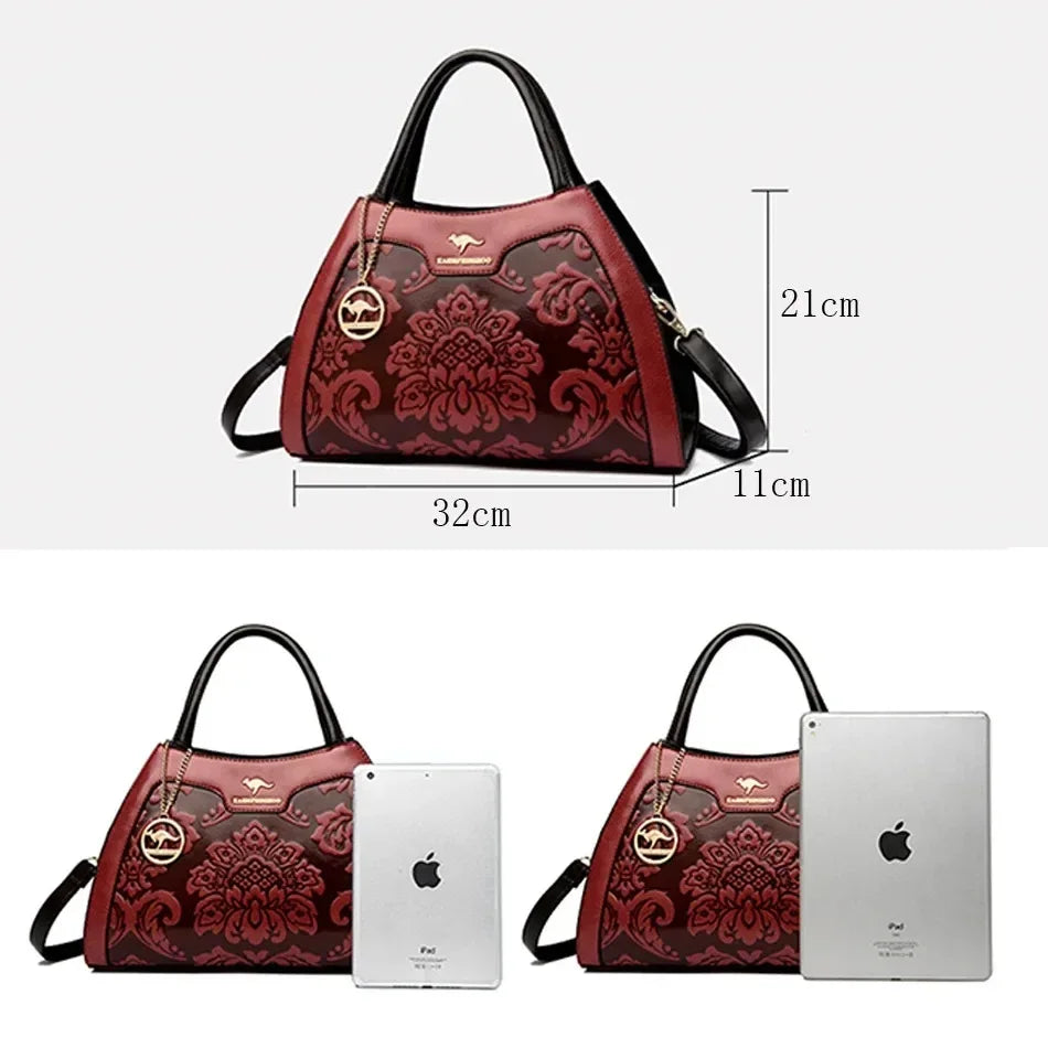 Iconic Grained Leather Crossbody Bag