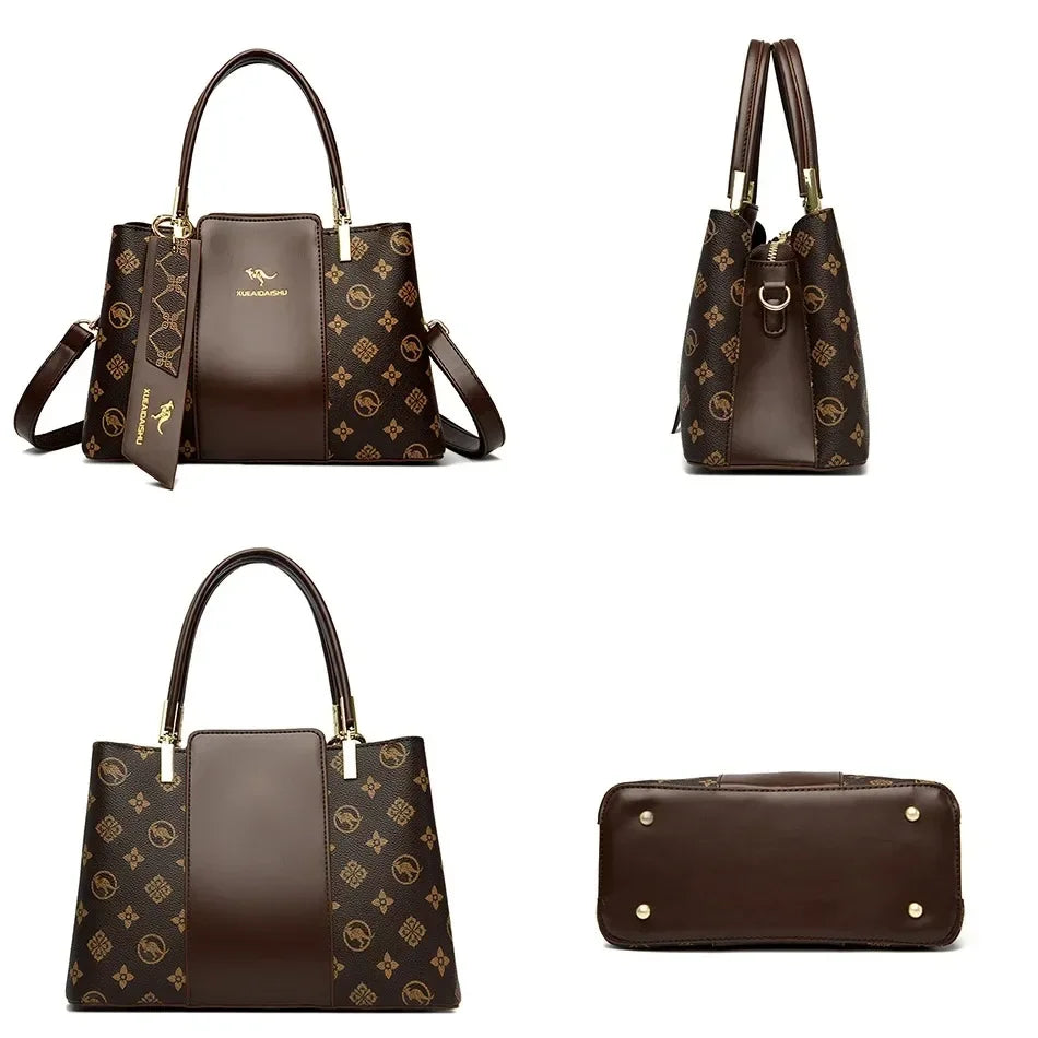 Iconic Grained Leather Crossbody Bag