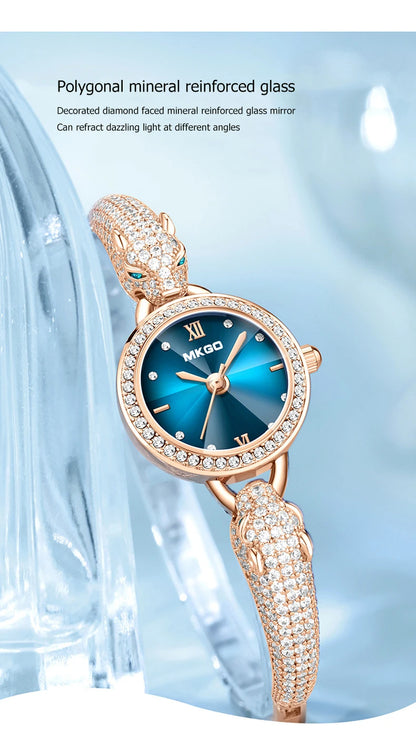 Leopard Inlaid Diamond Jewelry Watch