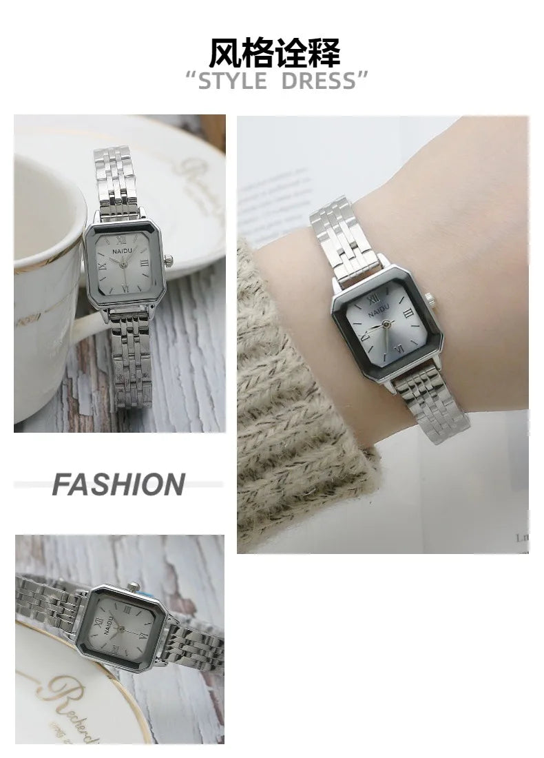 Signature Square Stainless Steel Watch
