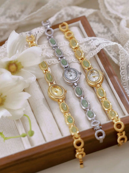 Jade Bead Bracelet Jewelry Watch
