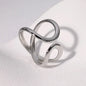 Irregular Wave Gilded Statement Ring