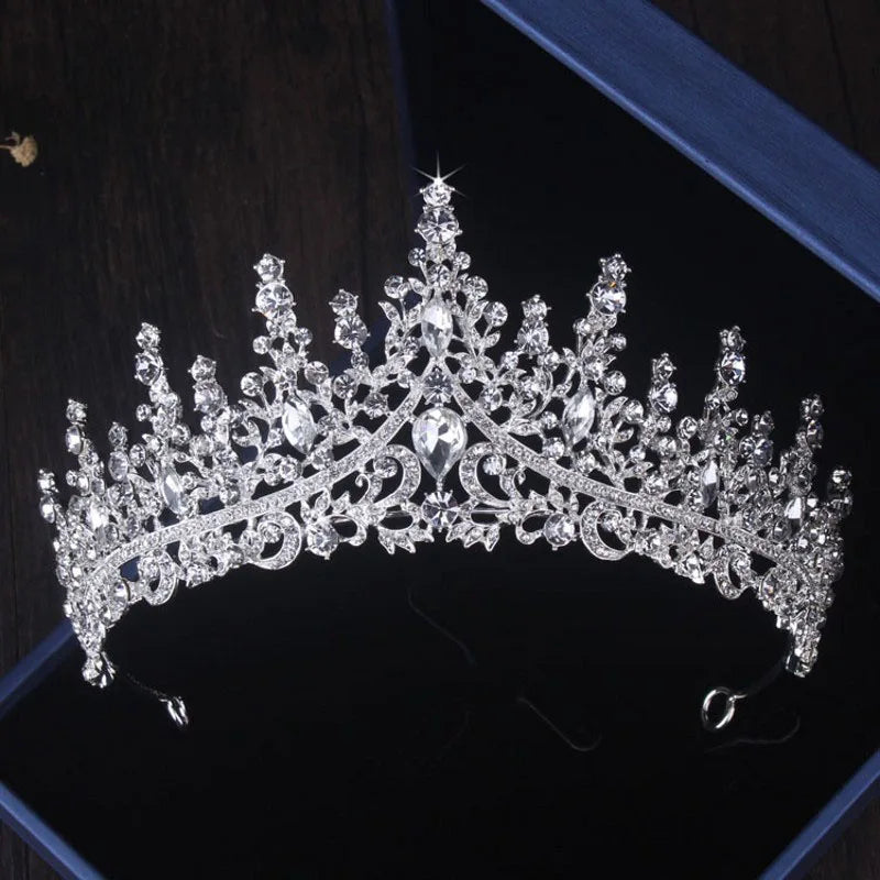 Dubai Royal Crystal Tiara Set