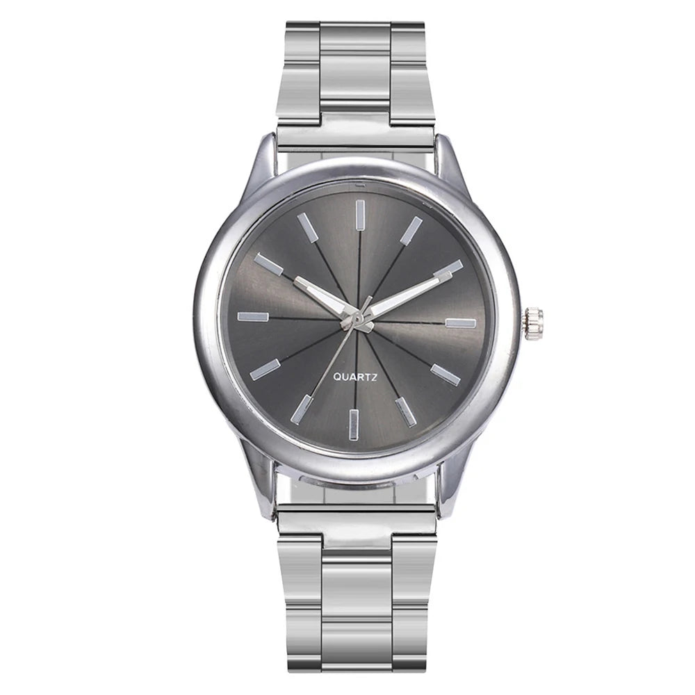 Gold Rhinestone Casual Bracelet Watch