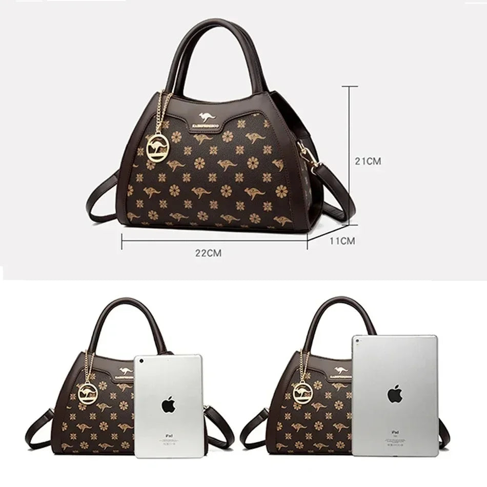 Iconic Grained Leather Crossbody Bag