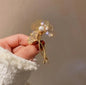 Tulip Flower Pearl Gala Brooch