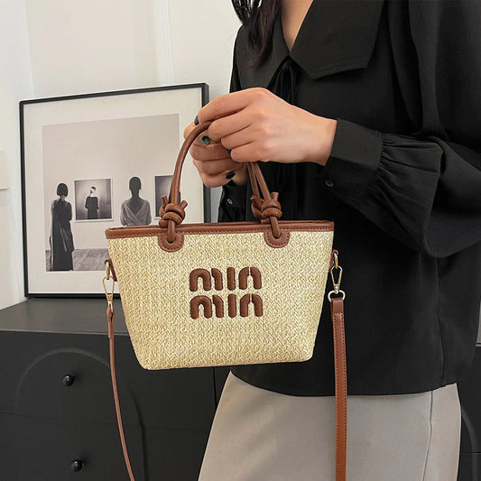 Embroidered Thread Beach Artisan Bag