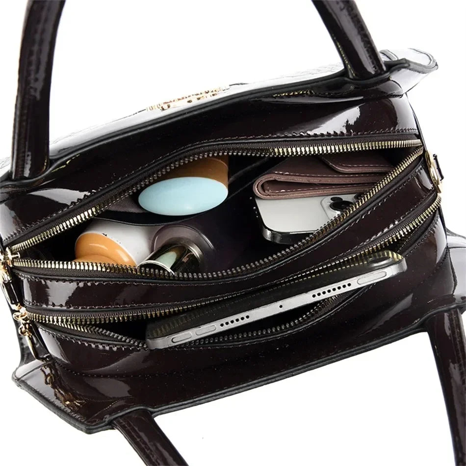 Iconic Grained Leather Crossbody Bag
