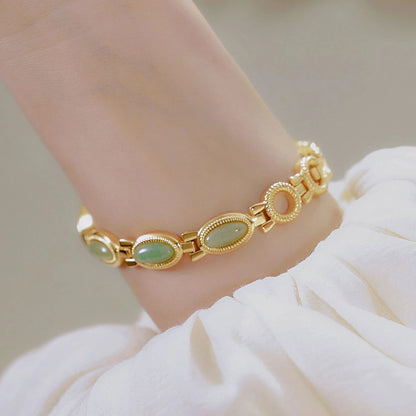 Jade Bead Bracelet Jewelry Watch
