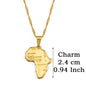 Heritage Africa Map Pendant Necklace