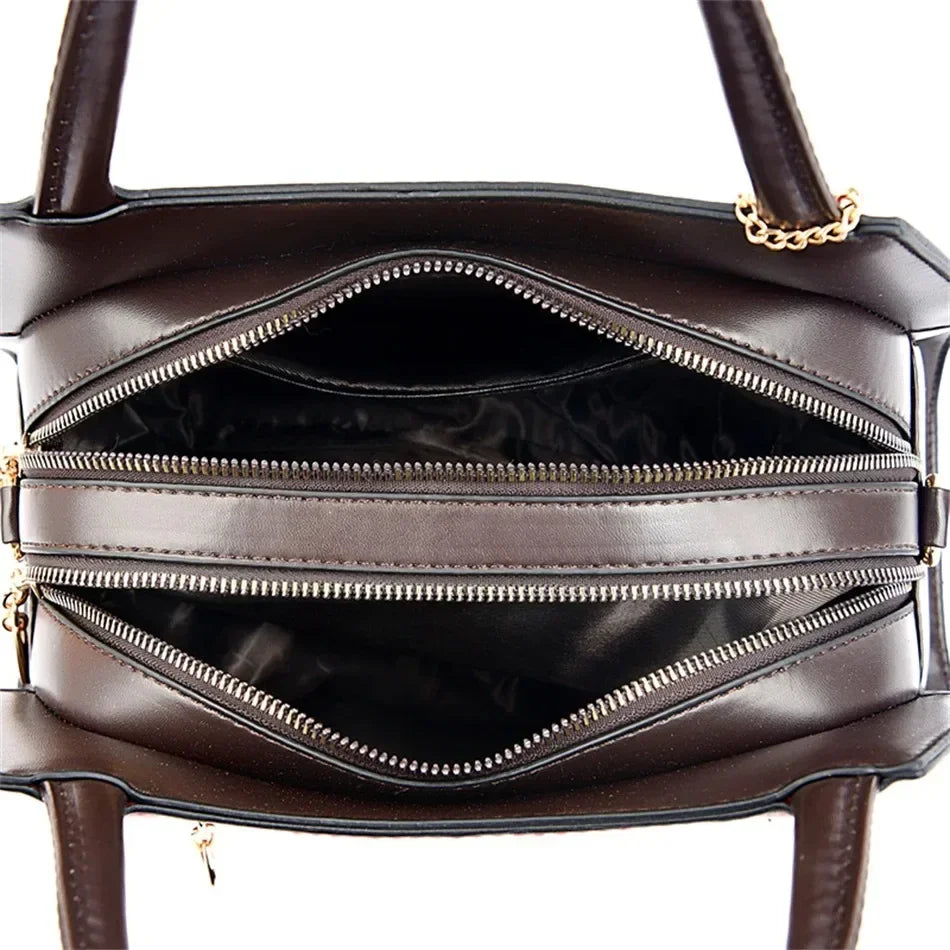 Iconic Grained Leather Crossbody Bag