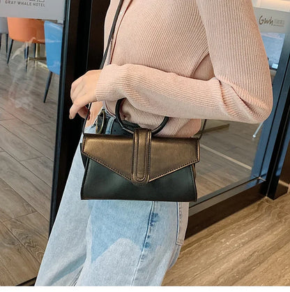Minimalist Diagonal Designer Leather Clutch